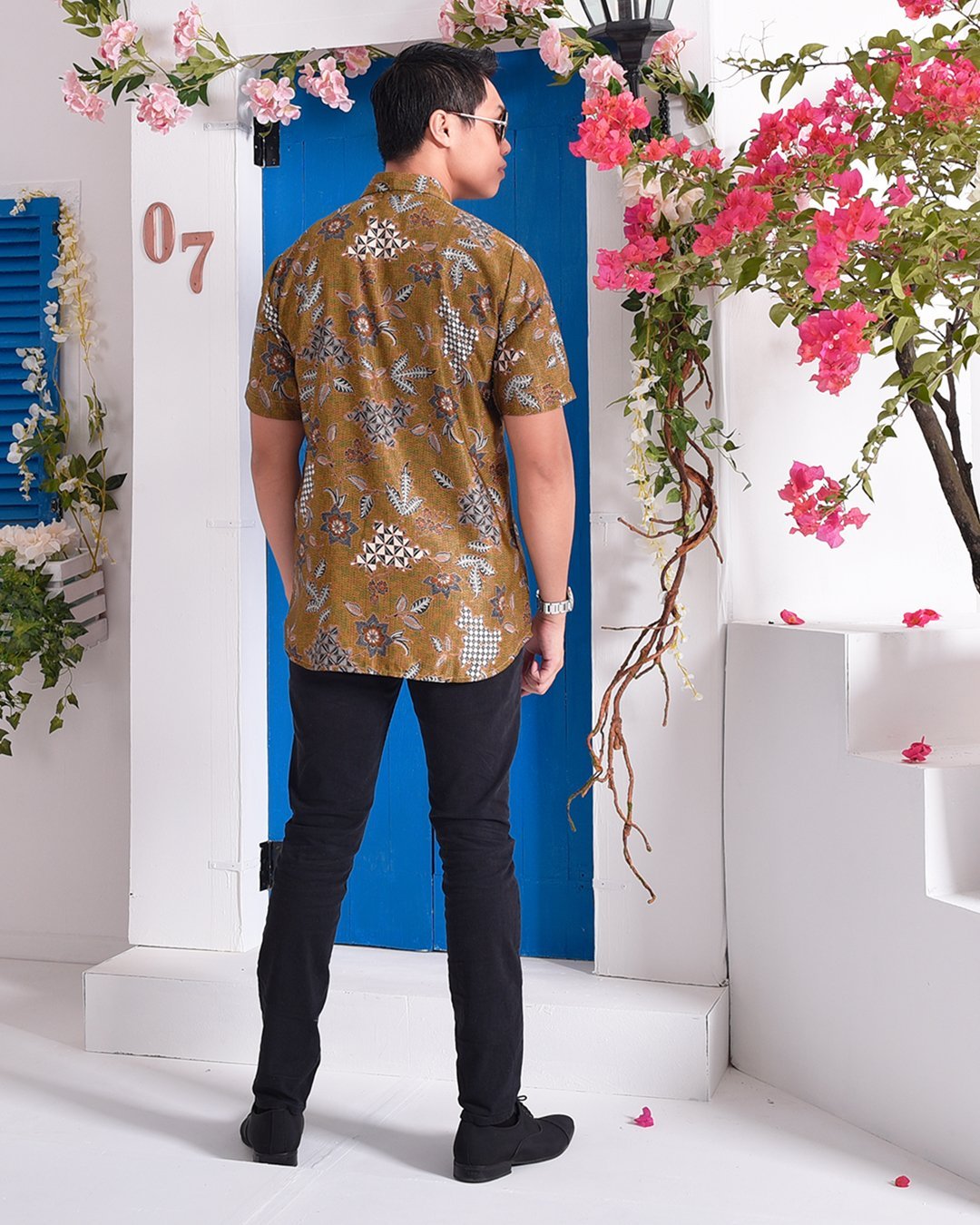 Baju Kemeja Batik Aiman - Biscotti Gold
