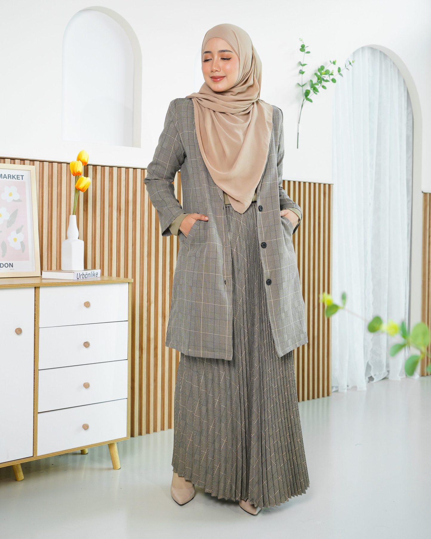 Blazer Liezel Laluna X MCC - Checkered Brown