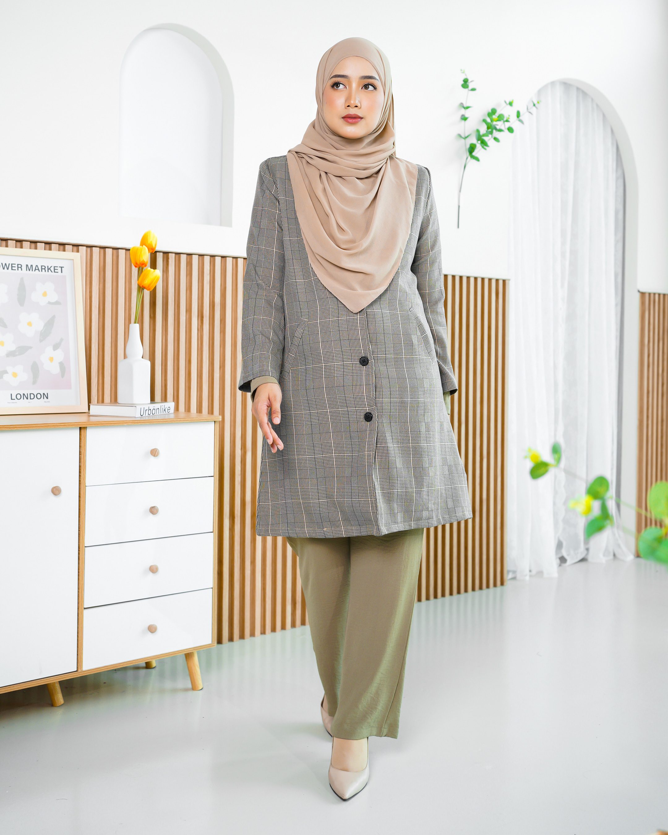 Blazer Liezel Laluna X MCC - Checkered Brown