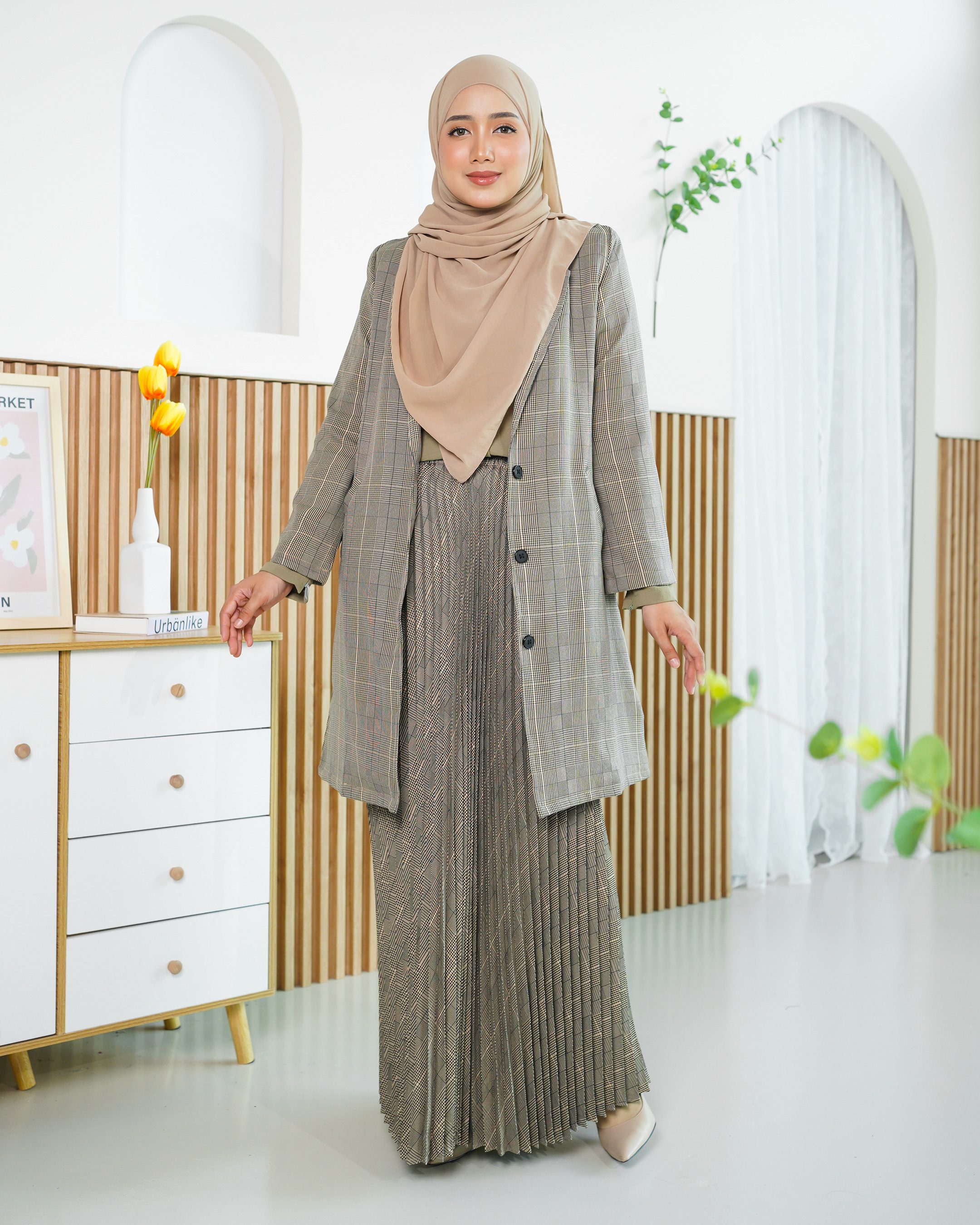 Blazer Liezel Laluna X MCC - Checkered Brown