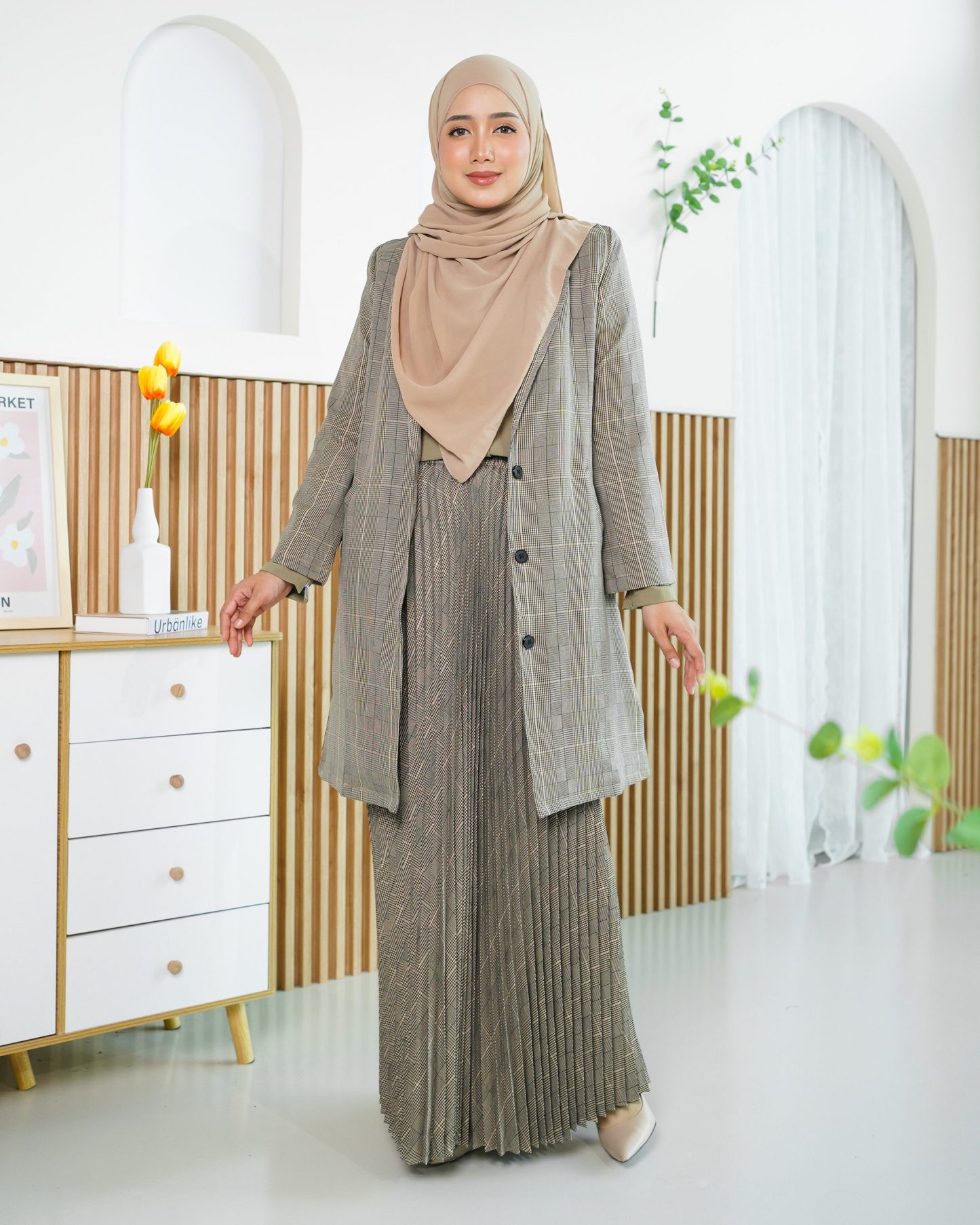 Blazer Liezel Laluna X MCC - Checkered Brown