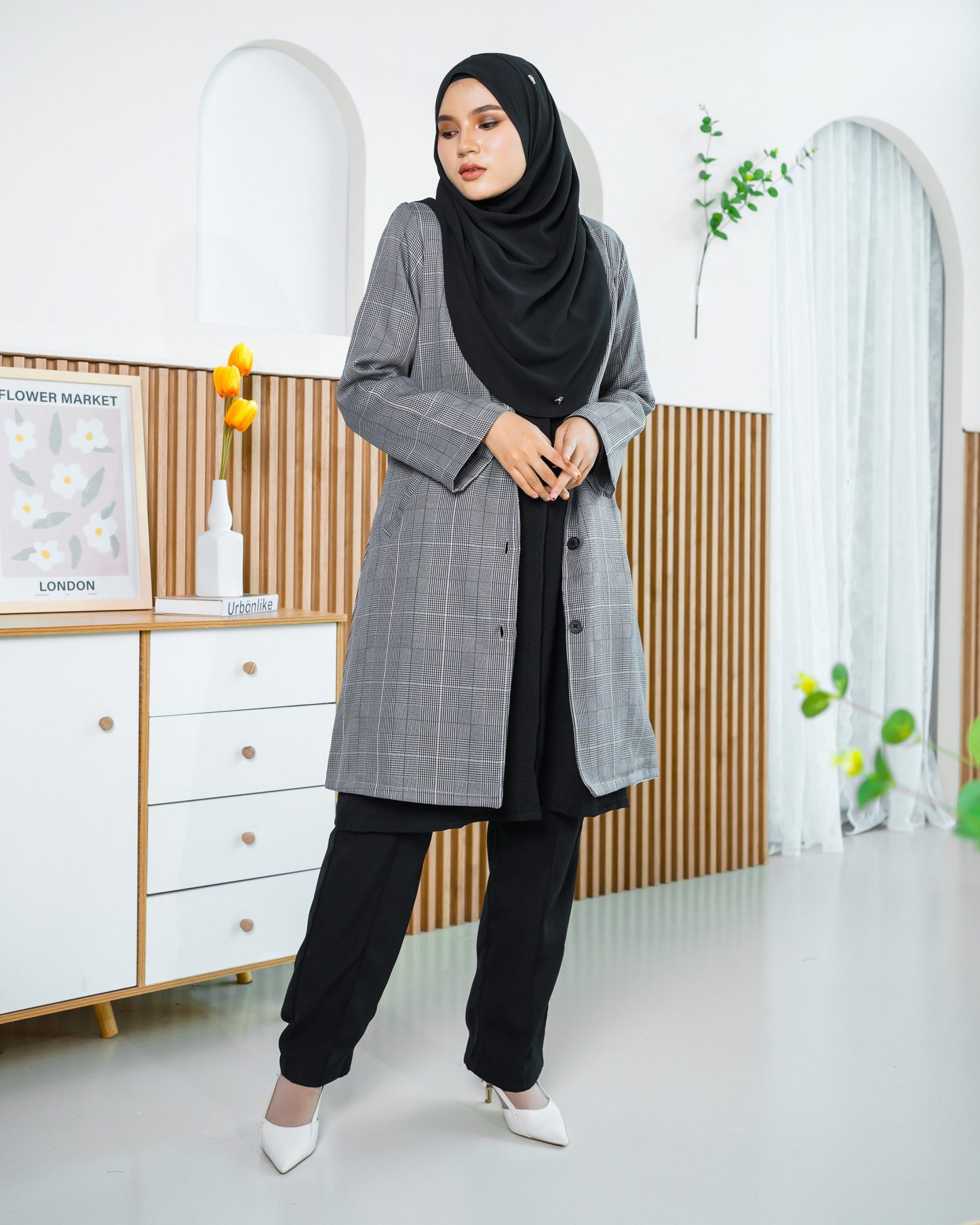 Blazer Liezel Laluna X MCC - Checkered Grey