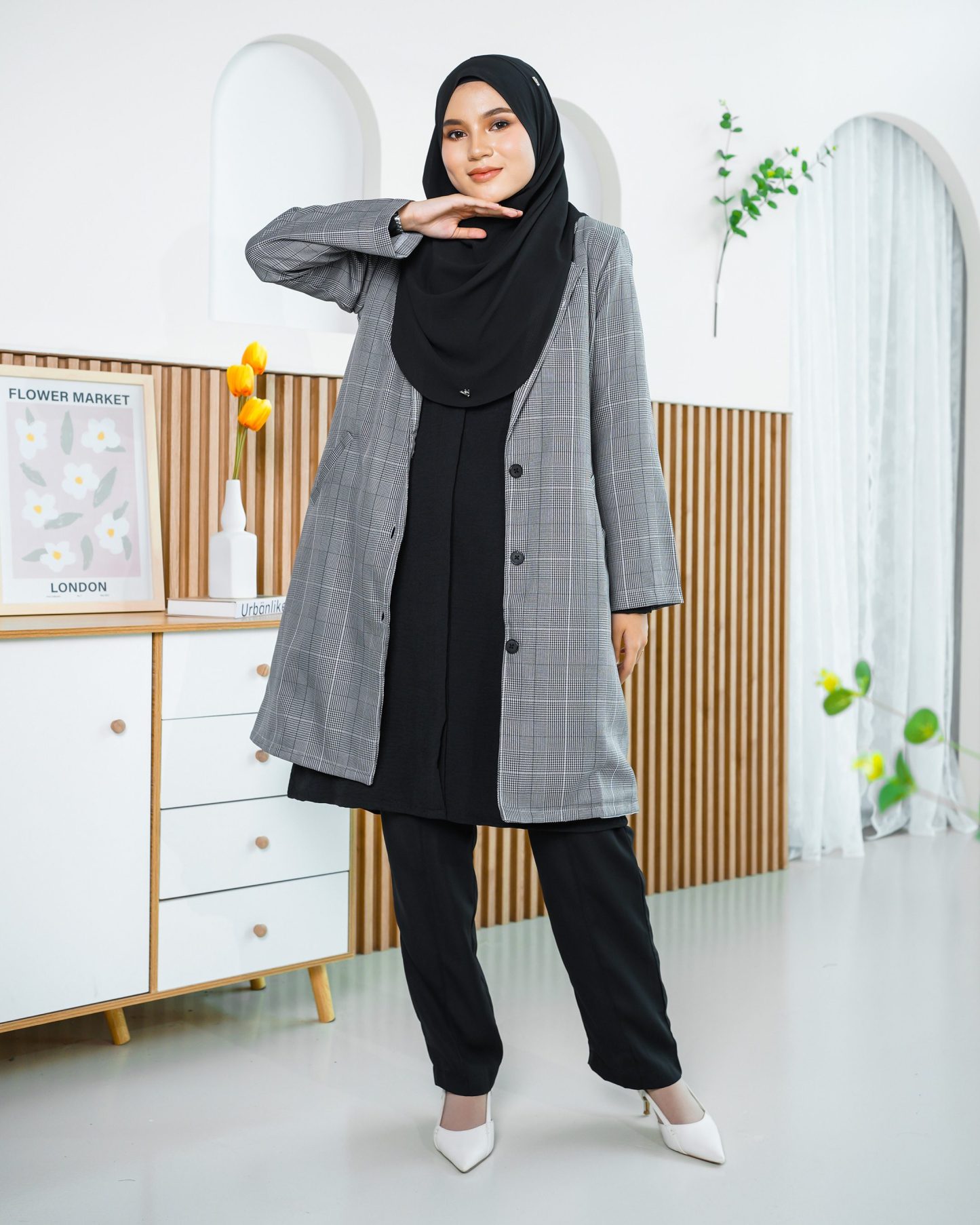 Blazer Liezel Laluna X MCC - Checkered Grey