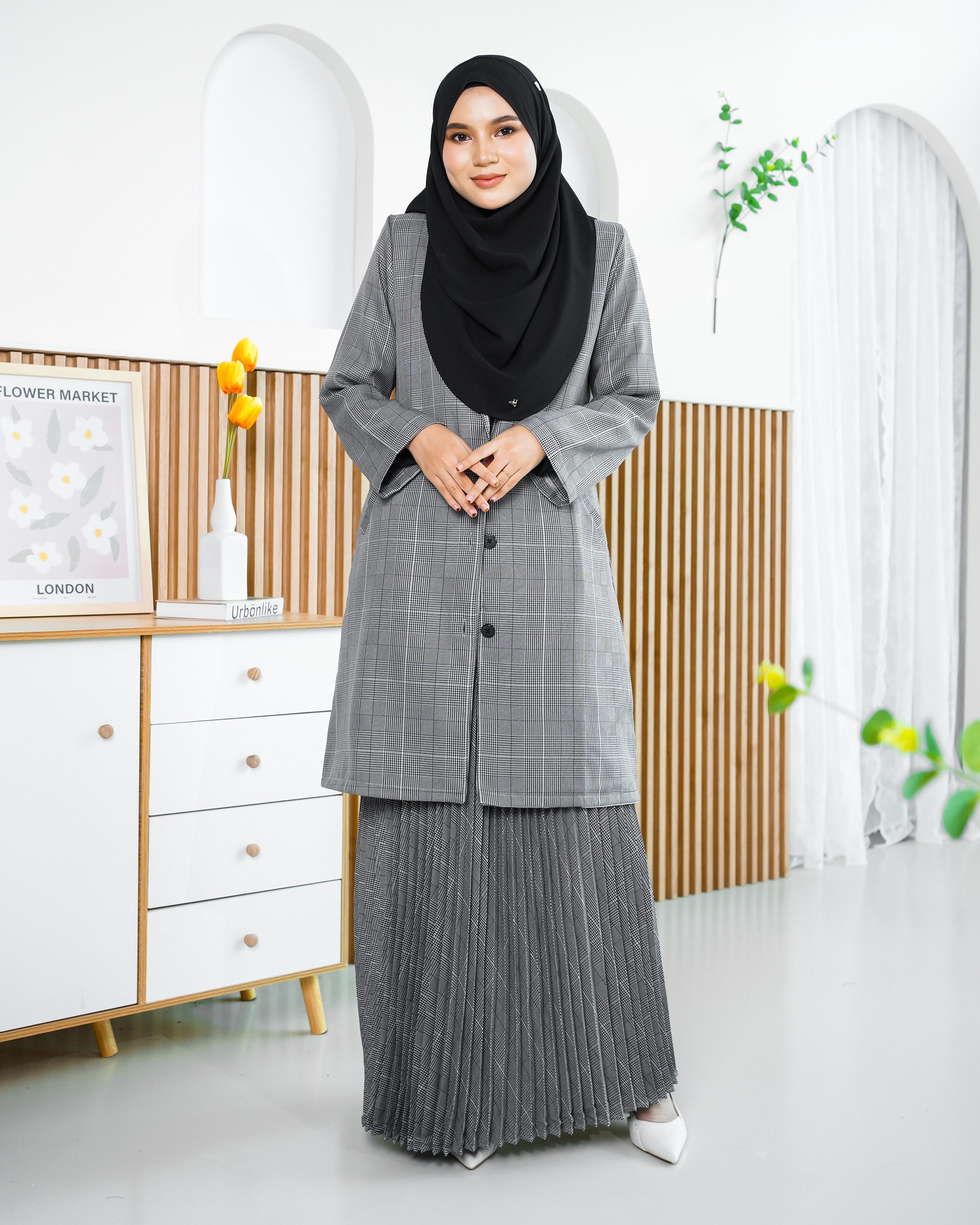 Blazer Liezel Laluna X MCC - Checkered Grey