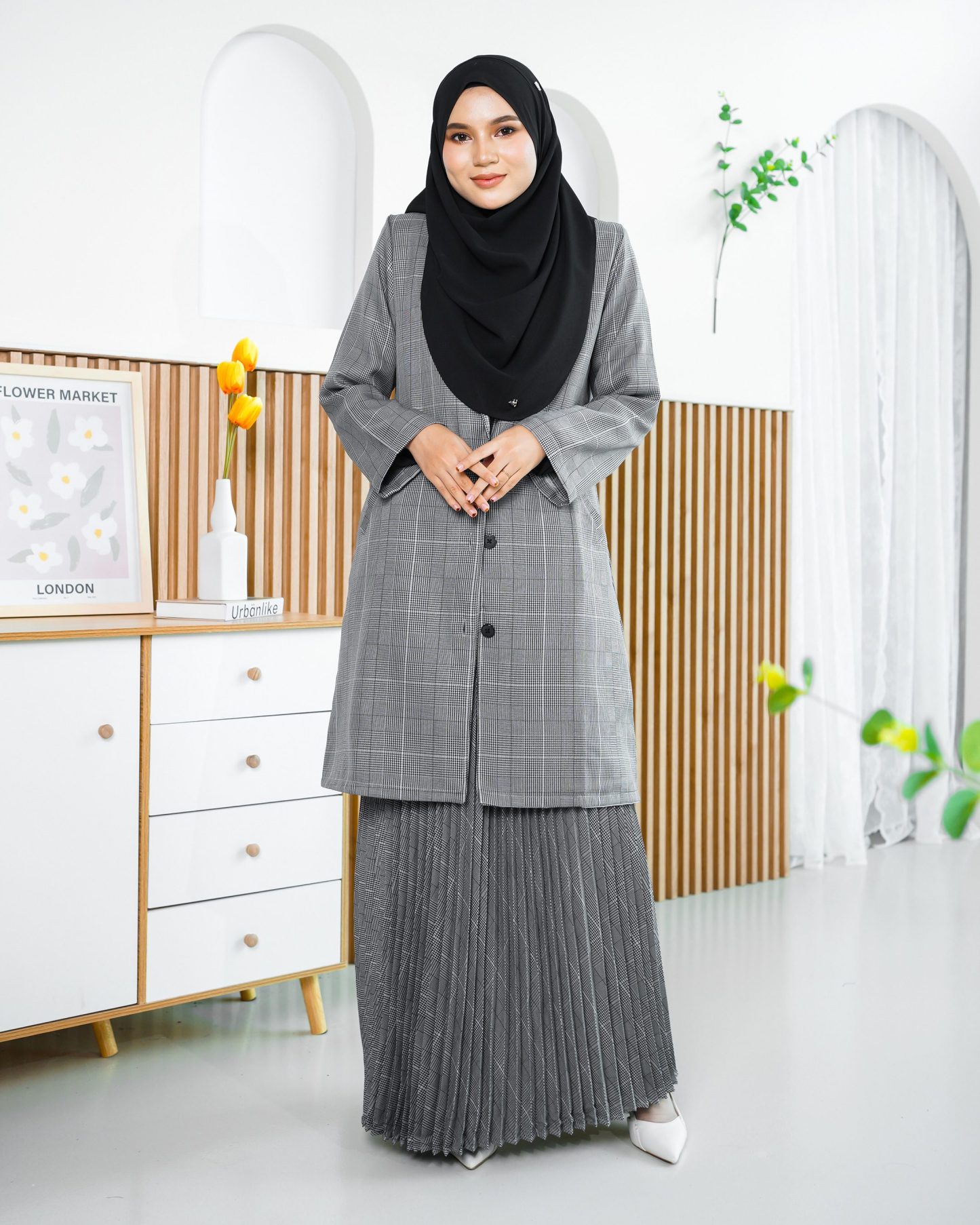 Blazer Liezel Laluna X MCC - Checkered Grey