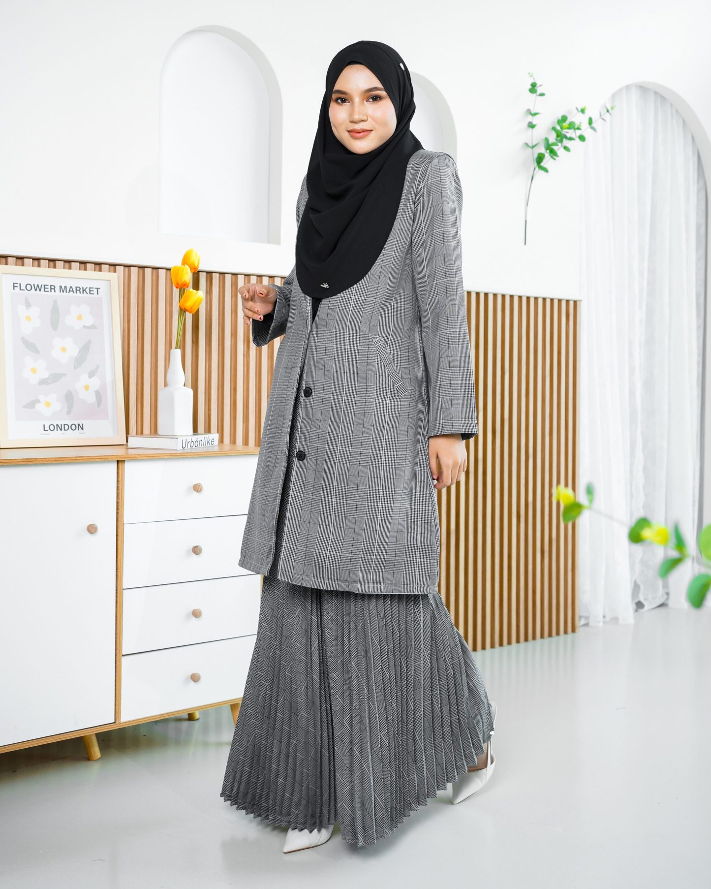 Blazer Liezel Laluna X MCC - Checkered Grey