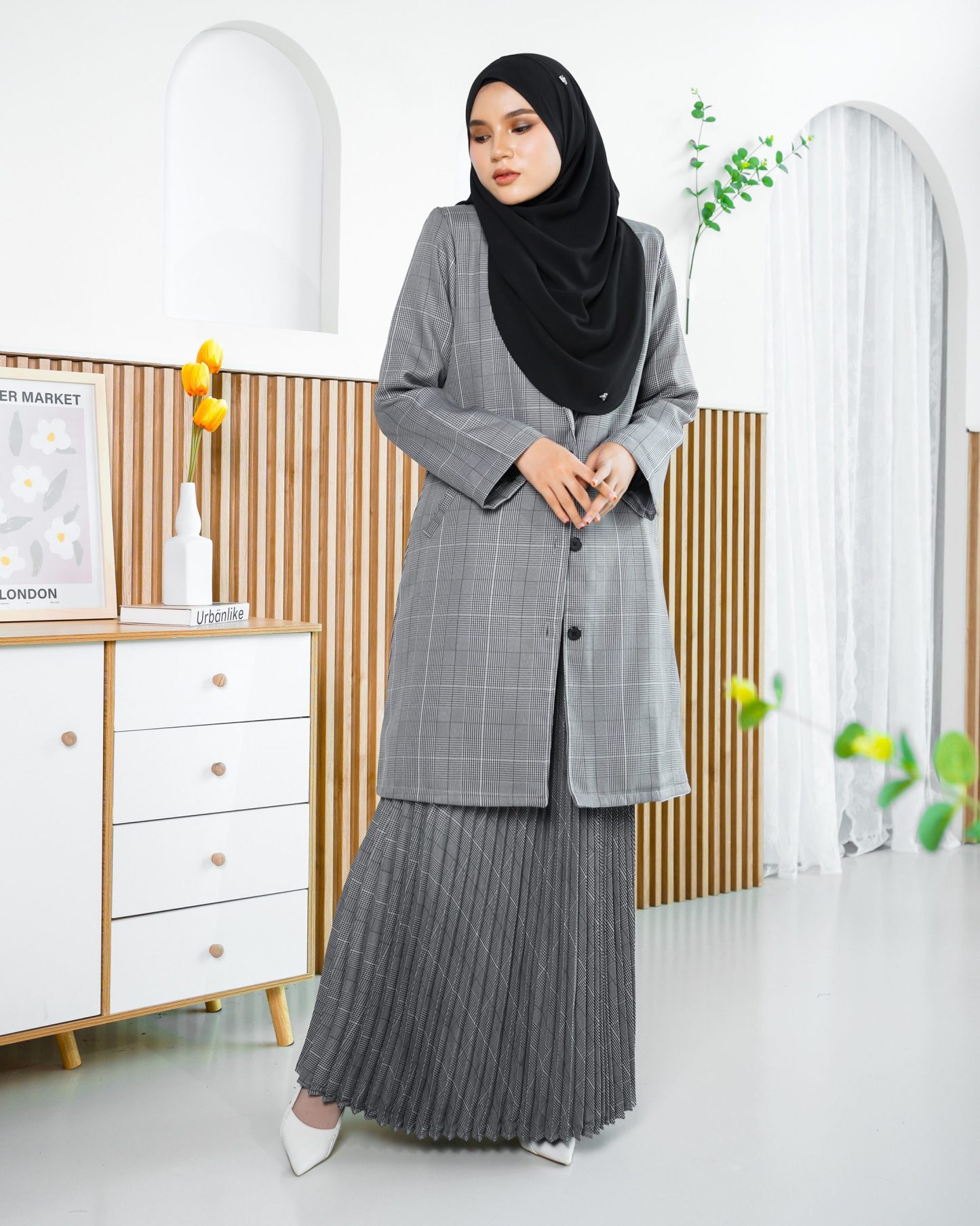 Blazer Liezel Laluna X MCC - Checkered Grey