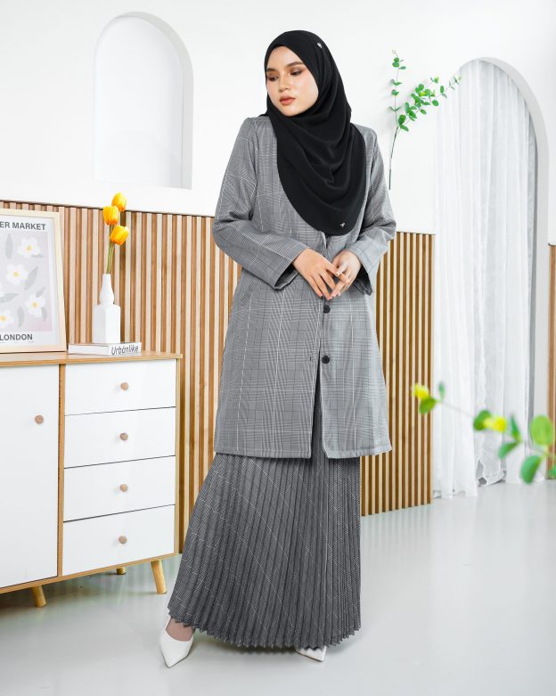 Blazer Liezel Laluna X MCC - Checkered Grey
