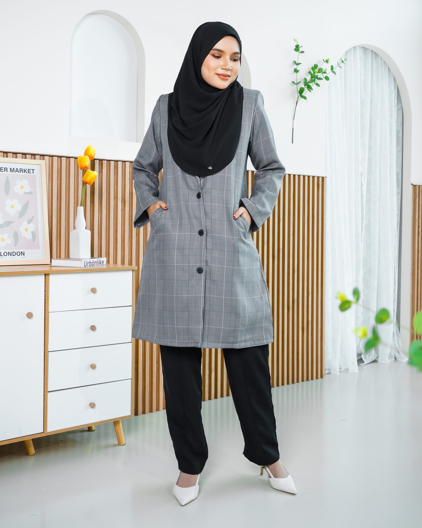 Blazer Liezel Laluna X MCC - Checkered Grey