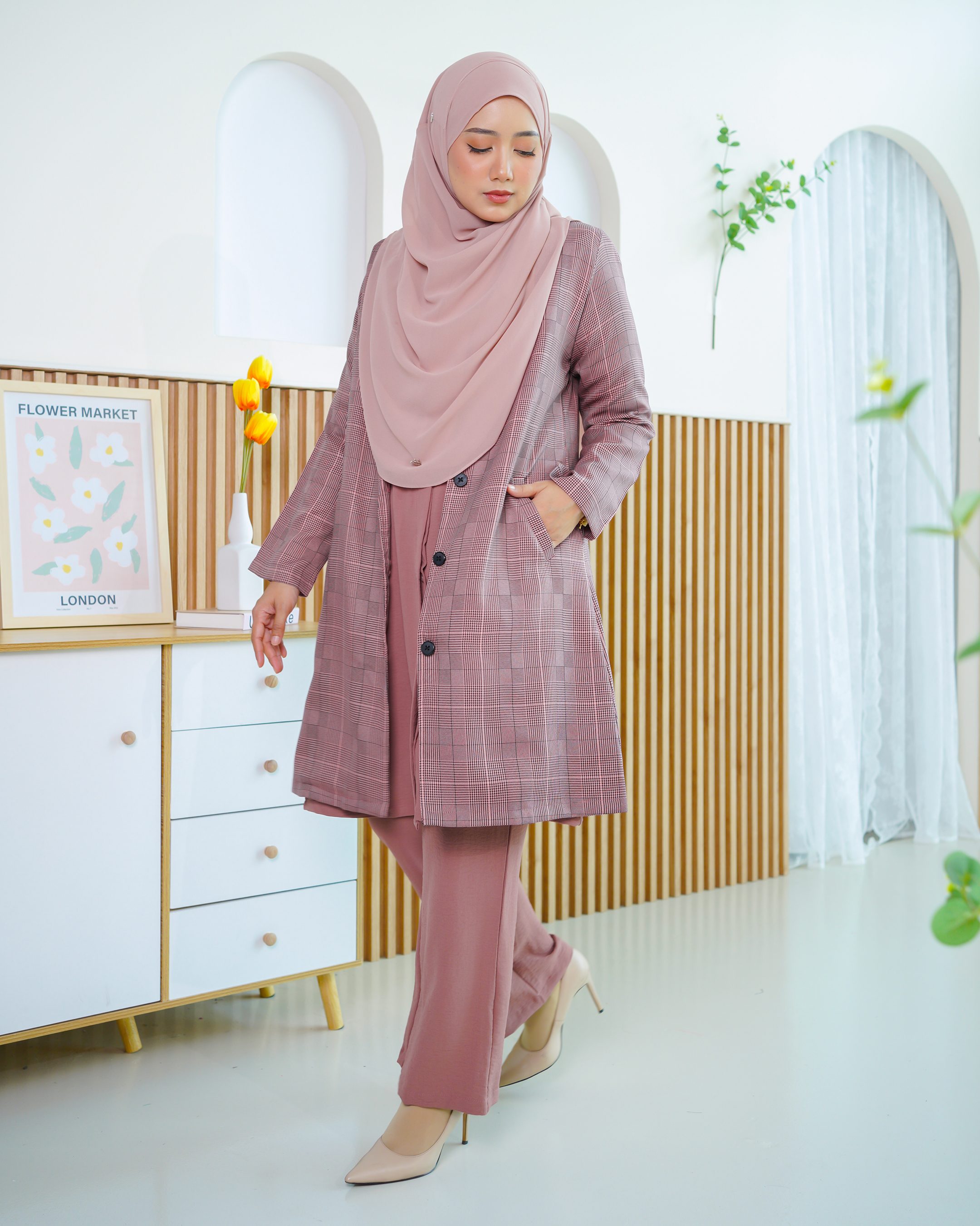 Blazer Liezel Laluna X MCC - Checkered Plum