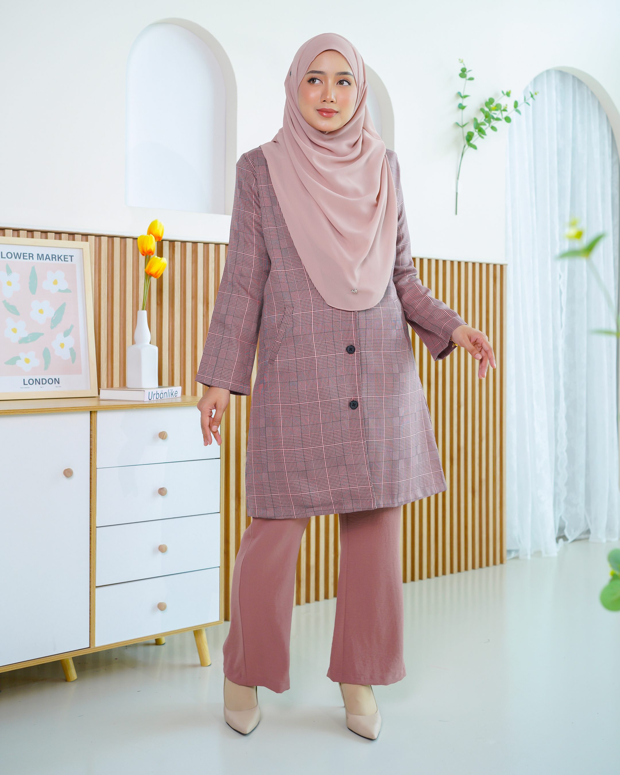 Blazer Liezel Laluna X MCC - Checkered Plum