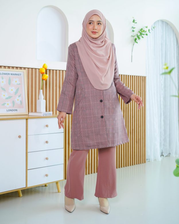 Blazer Liezel Laluna X MCC - Checkered Plum
