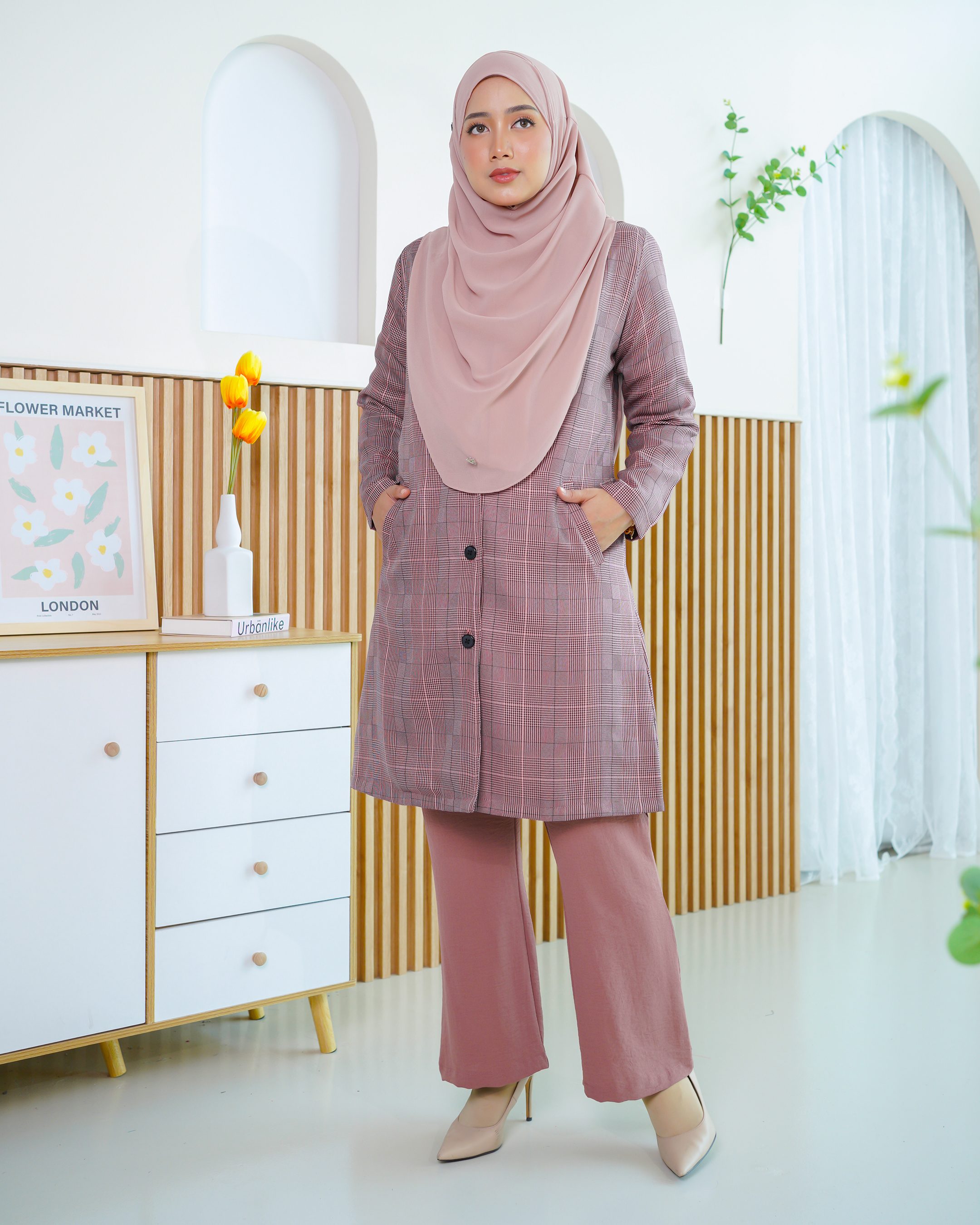 Blazer Liezel Laluna X MCC - Checkered Plum