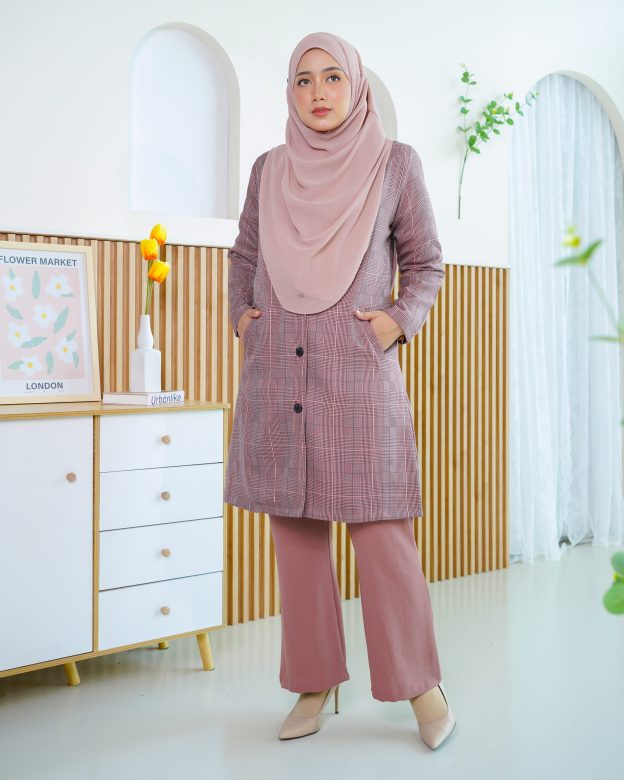 Blazer Liezel Laluna X MCC - Checkered Plum