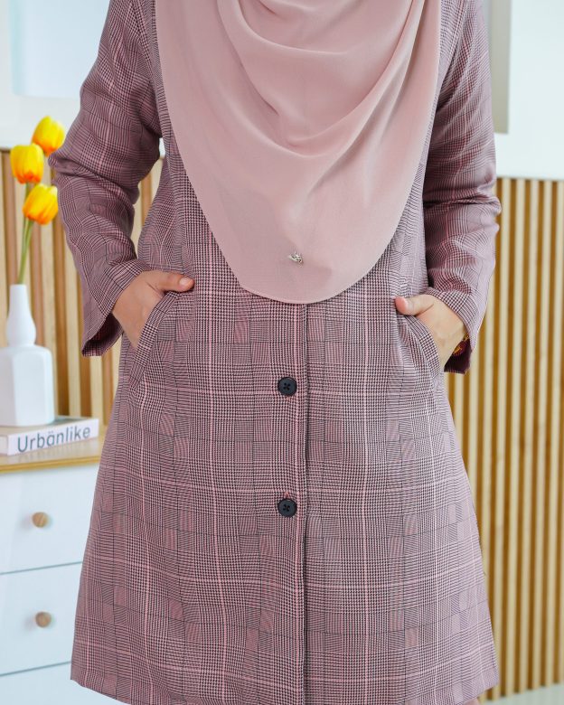 Blazer Liezel Laluna X MCC - Checkered Plum