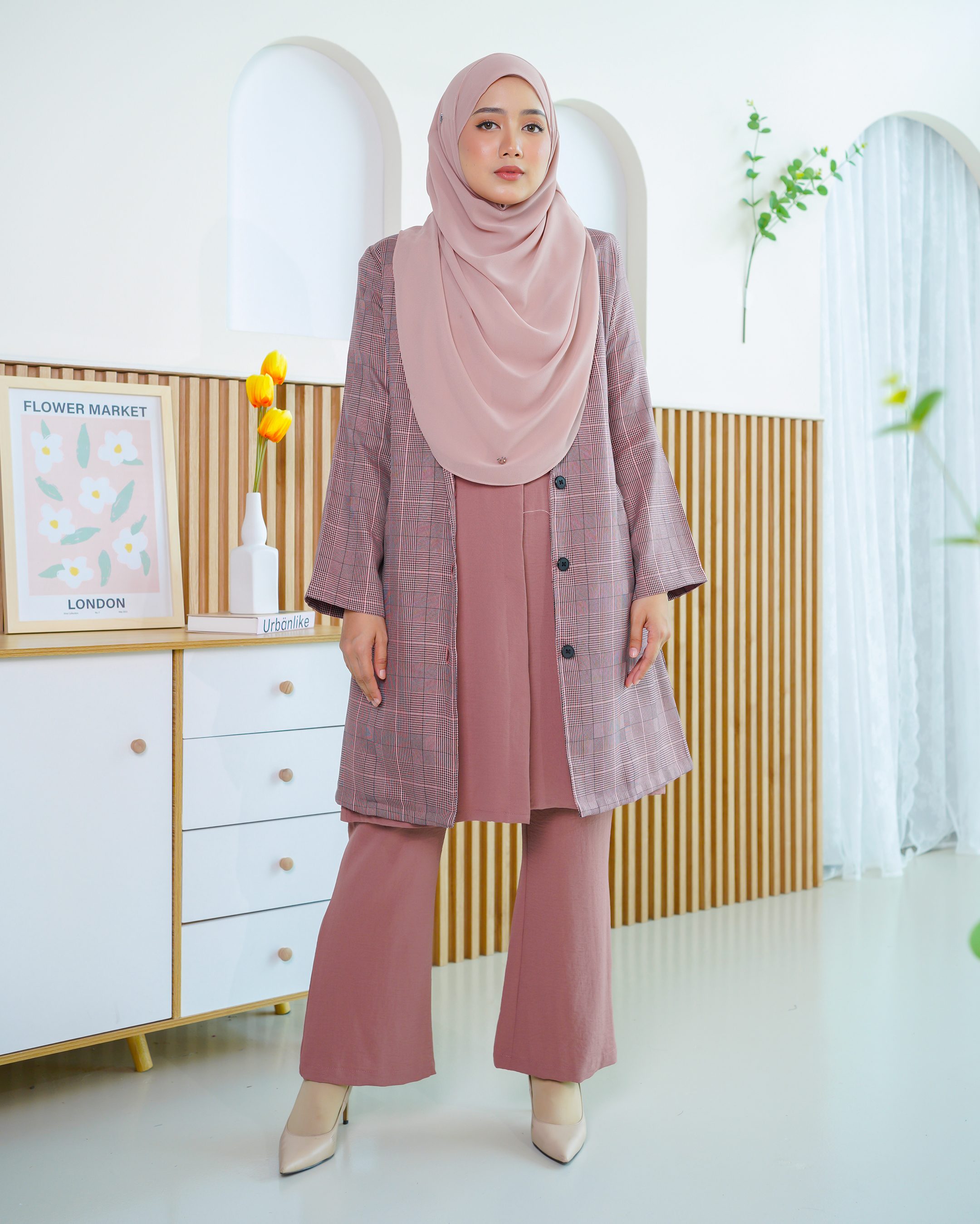 Blazer Liezel Laluna X MCC - Checkered Plum