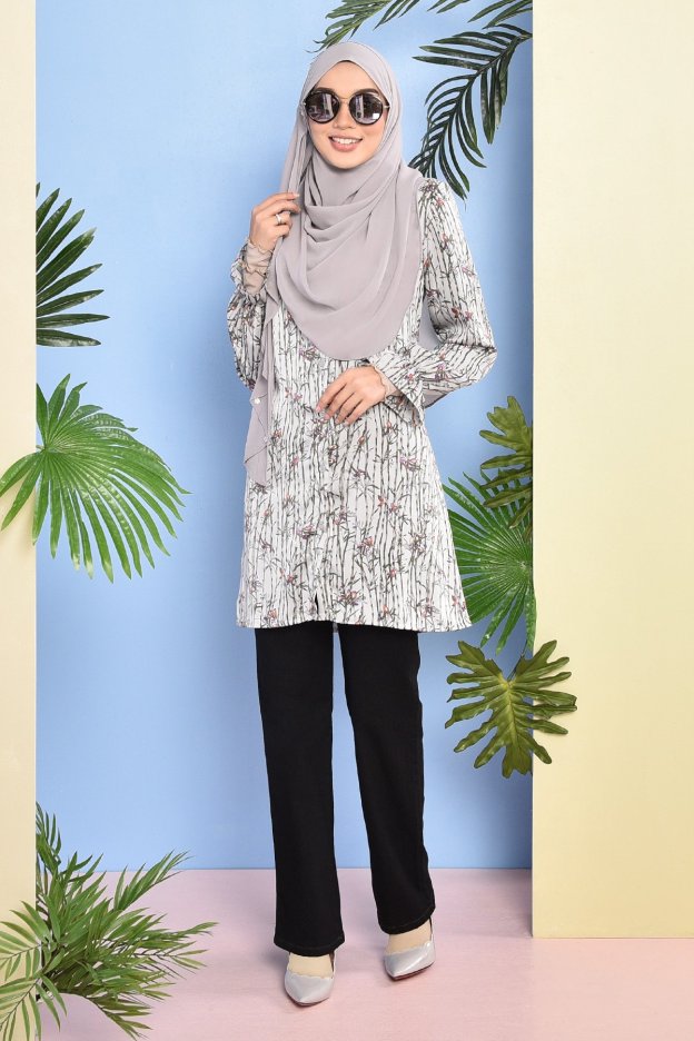 Blouse Abeer - Silver