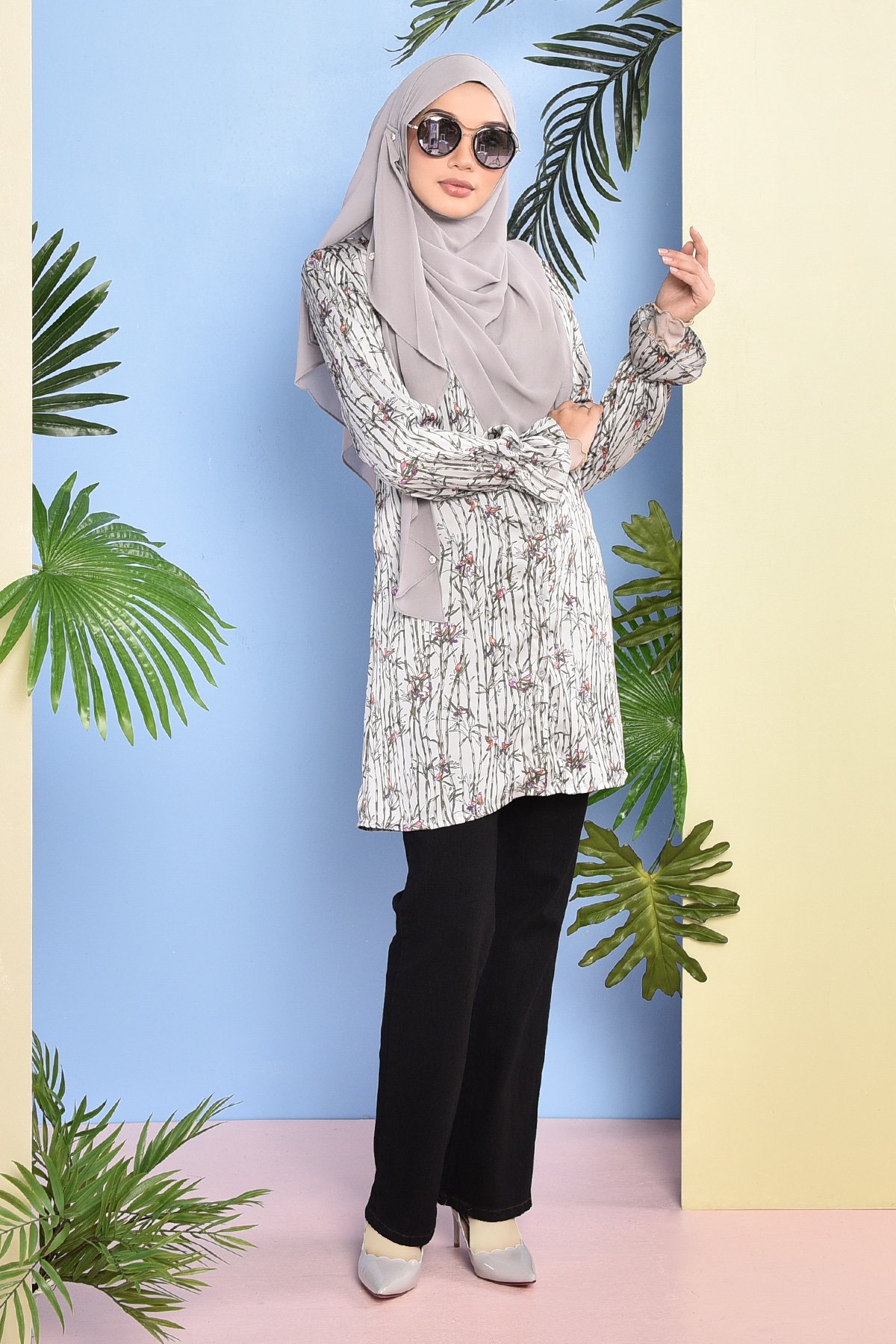 Blouse Abeer - Silver