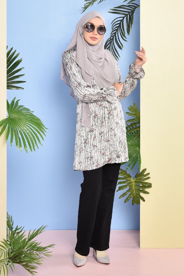 Blouse Abeer - Silver