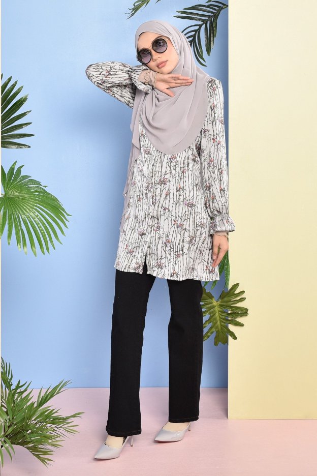 Blouse Abeer - Silver