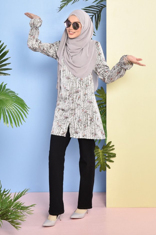 Blouse Abeer - Silver