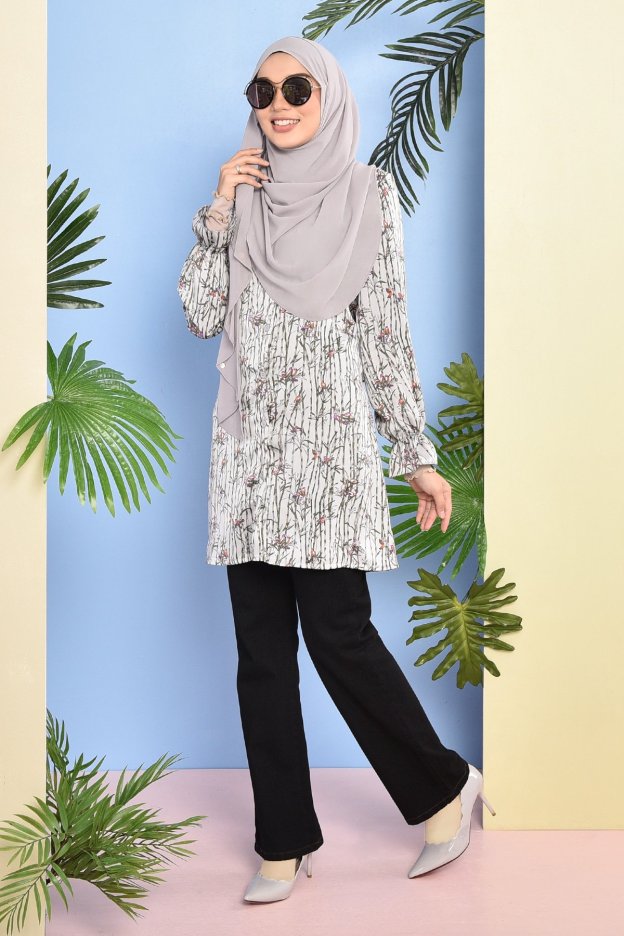 Blouse Abeer - Silver
