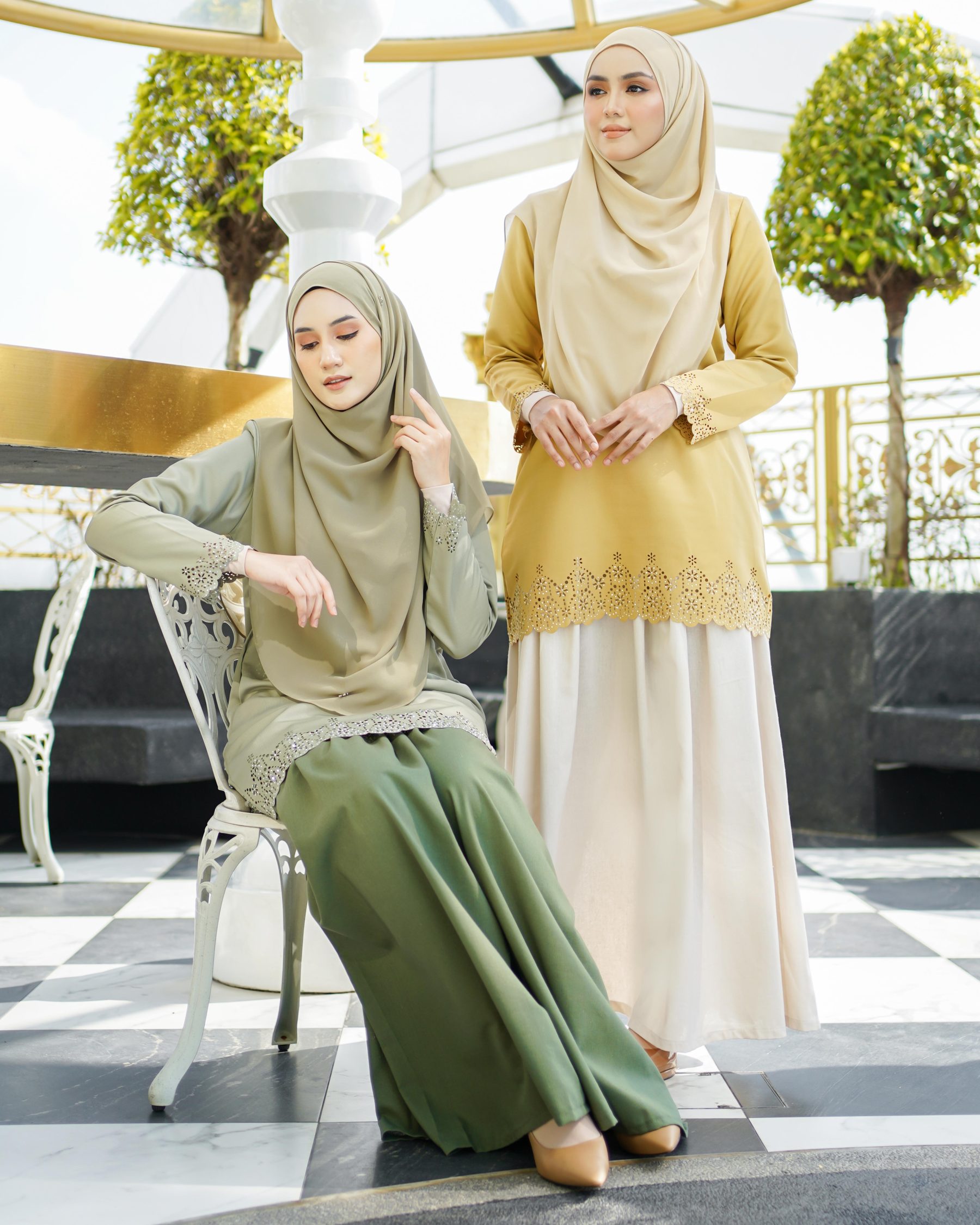 Baju Lasercut Allena - Rose Pink