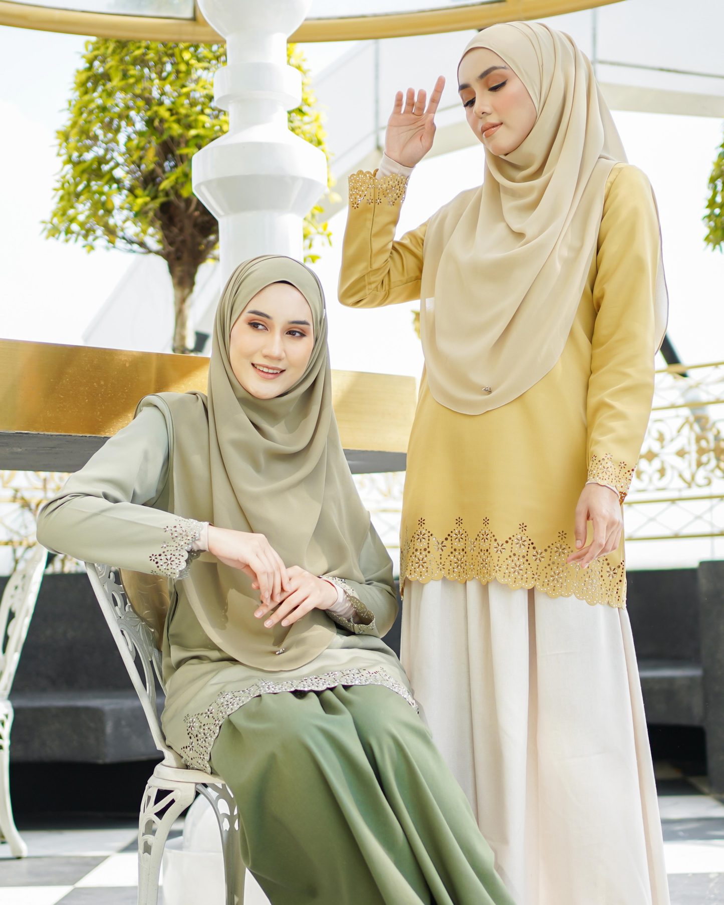 Baju Lasercut Allena - Ruby Red