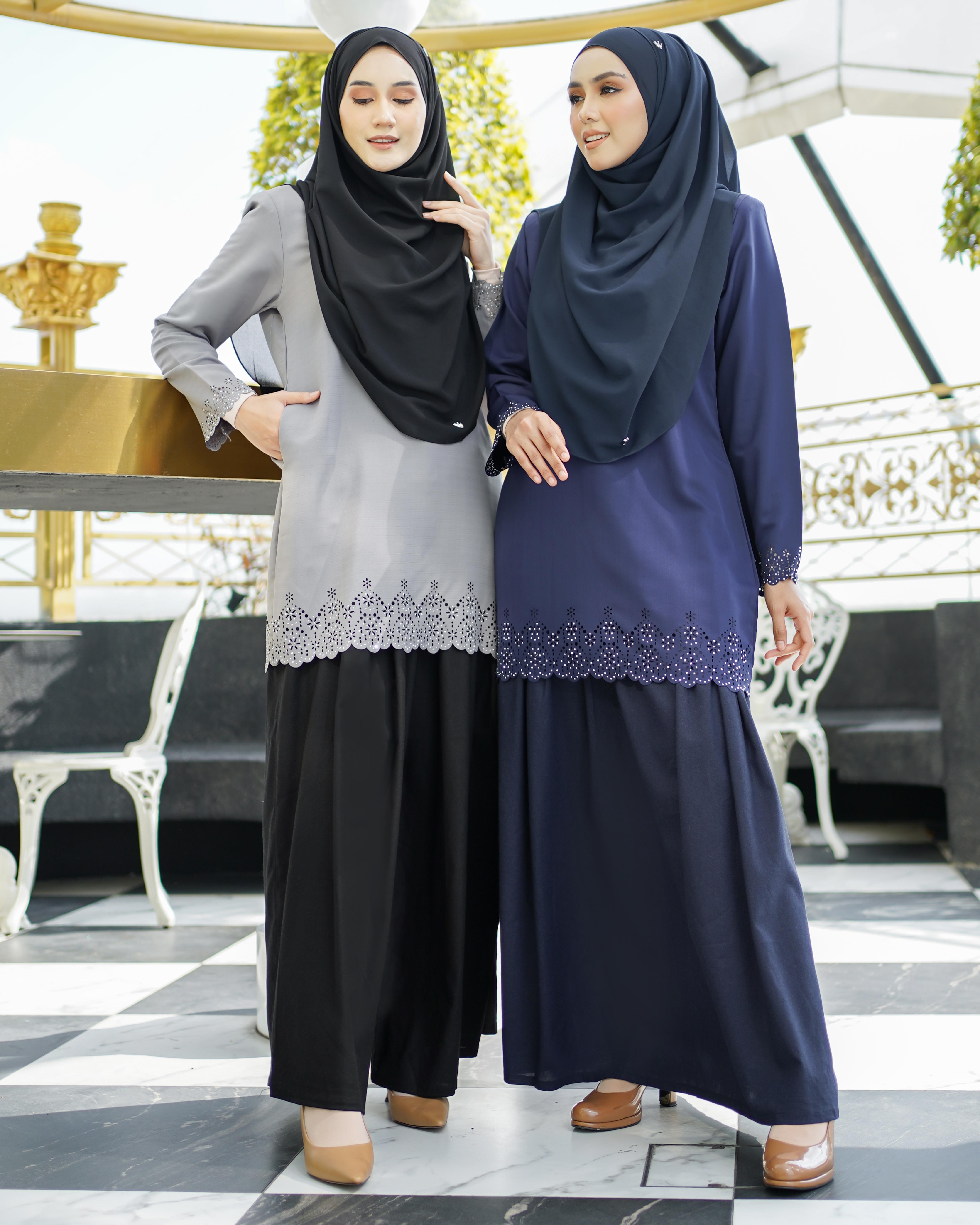 Baju Lasercut Allena - Turquoise