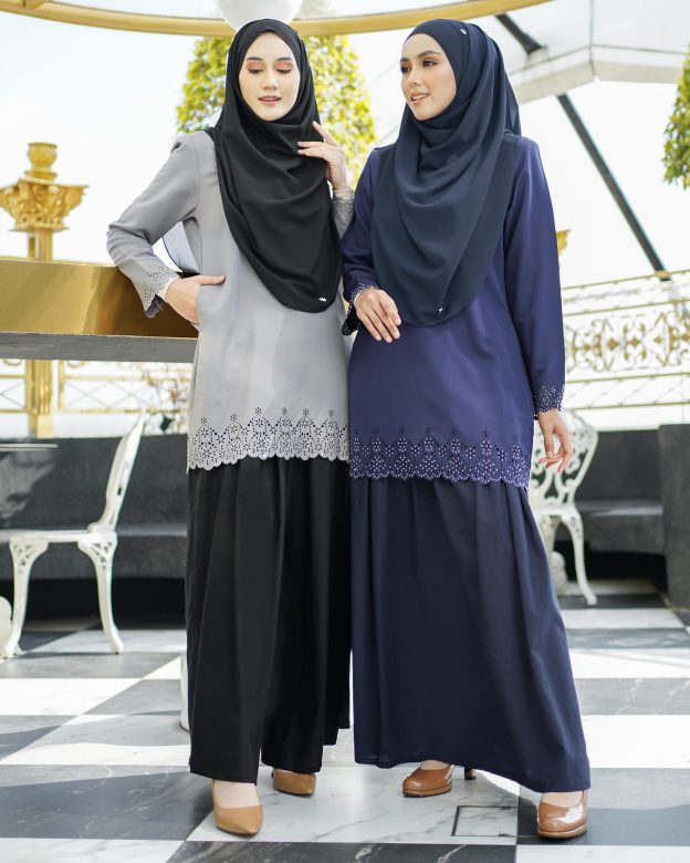 Baju Lasercut Allena - Turquoise