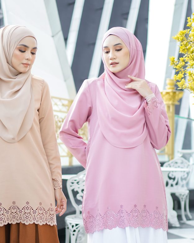 Baju Lasercut Allena - Army Green