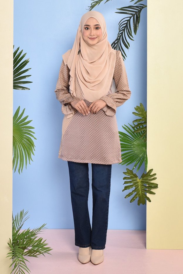 Blouse Amrina - Latte Brown