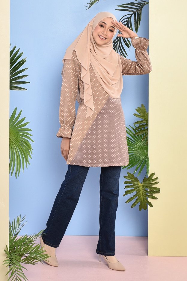 Blouse Amrina - Latte Brown
