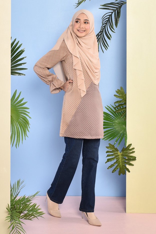 Blouse Amrina - Latte Brown