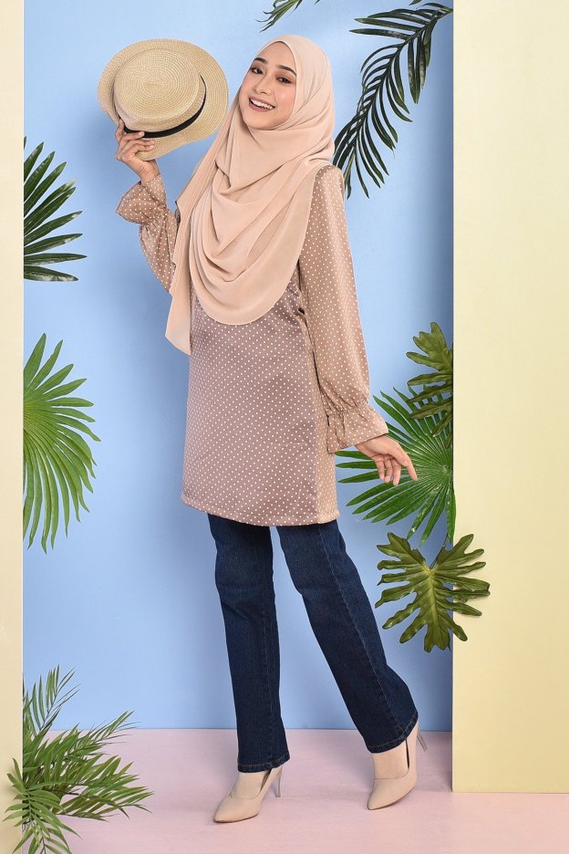 Blouse Amrina - Latte Brown