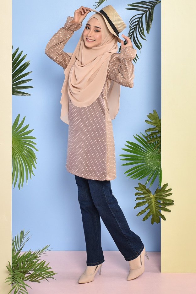 Blouse Amrina - Latte Brown