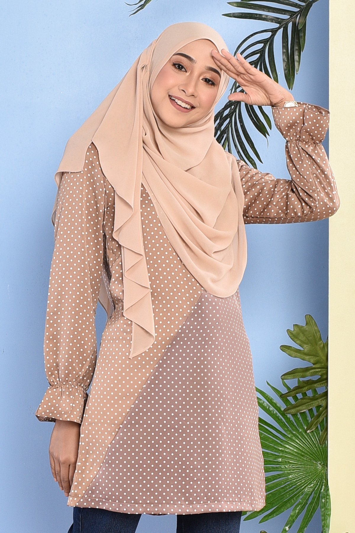 Blouse Amrina - Mocha Brown