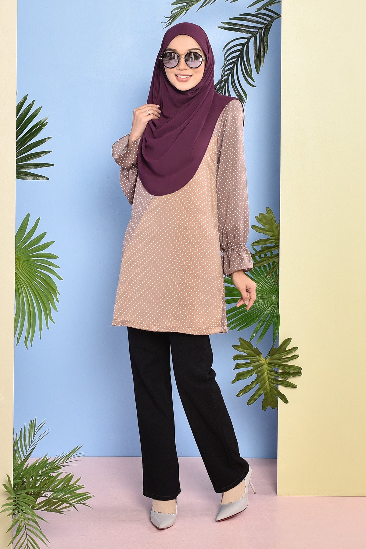 Blouse Amrina - Mocha Brown