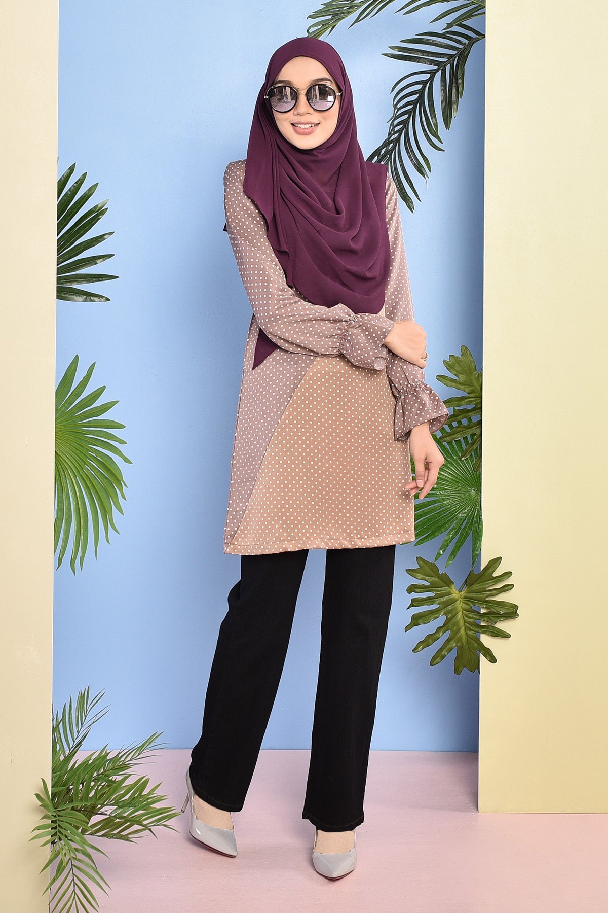 Blouse Amrina - Mocha Brown
