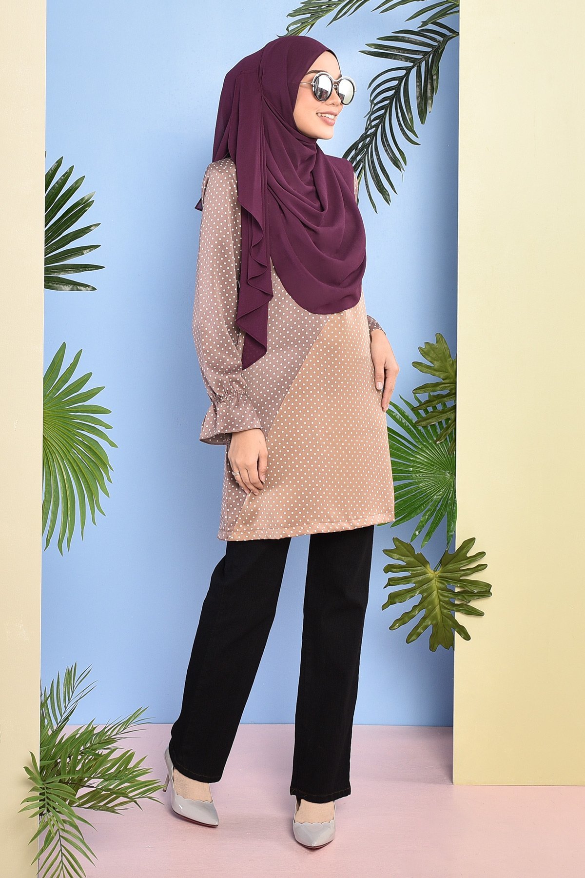 Blouse Amrina - Mocha Brown