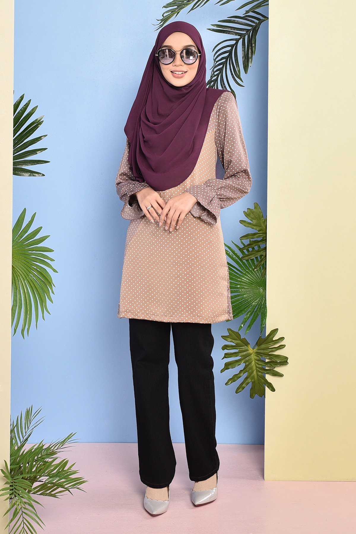 Blouse Amrina - Mocha Brown