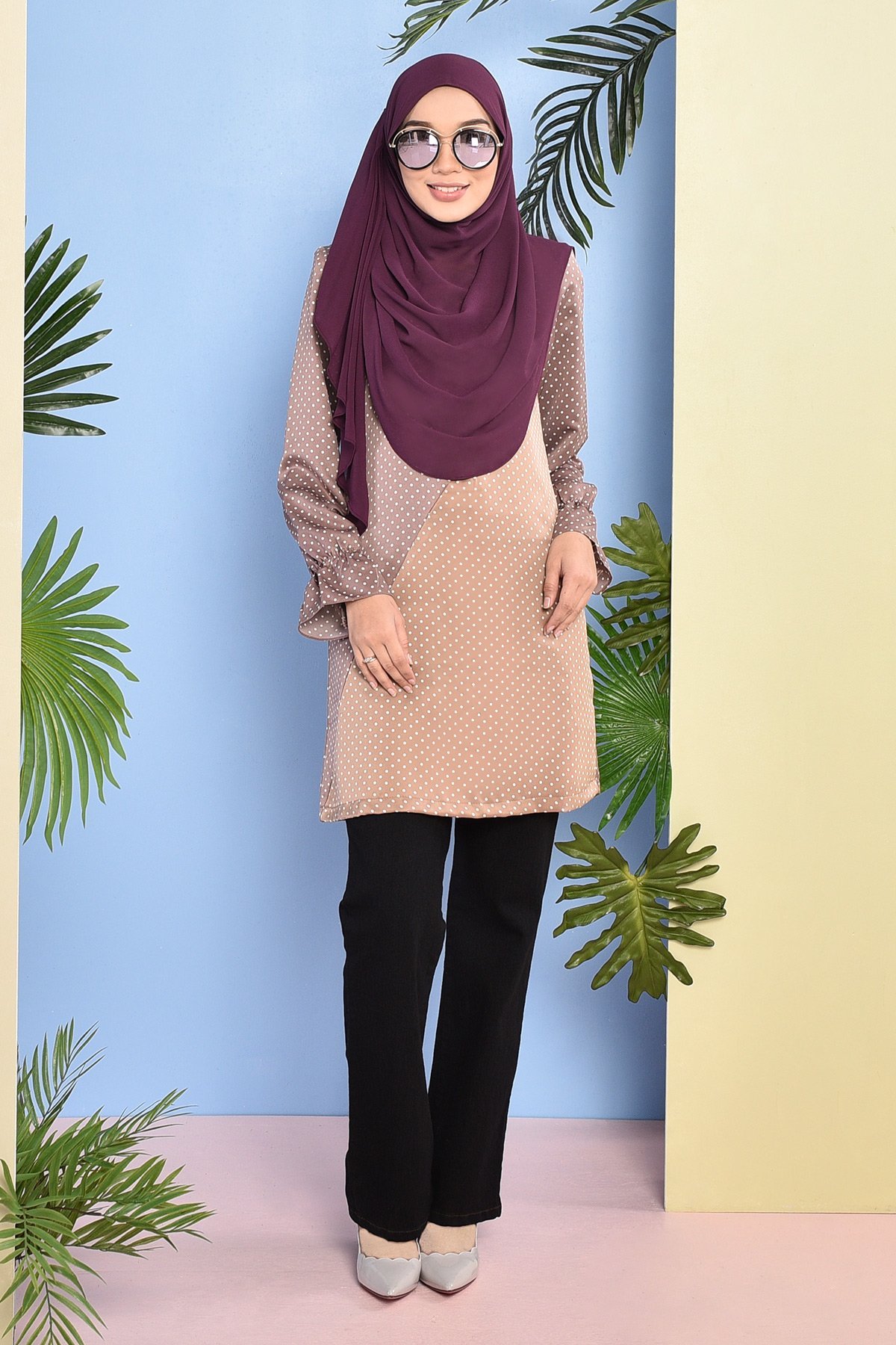 Blouse Amrina - Mocha Brown