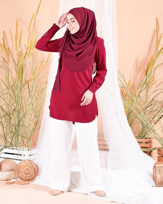 Blouse Natsumi - Ruby Red