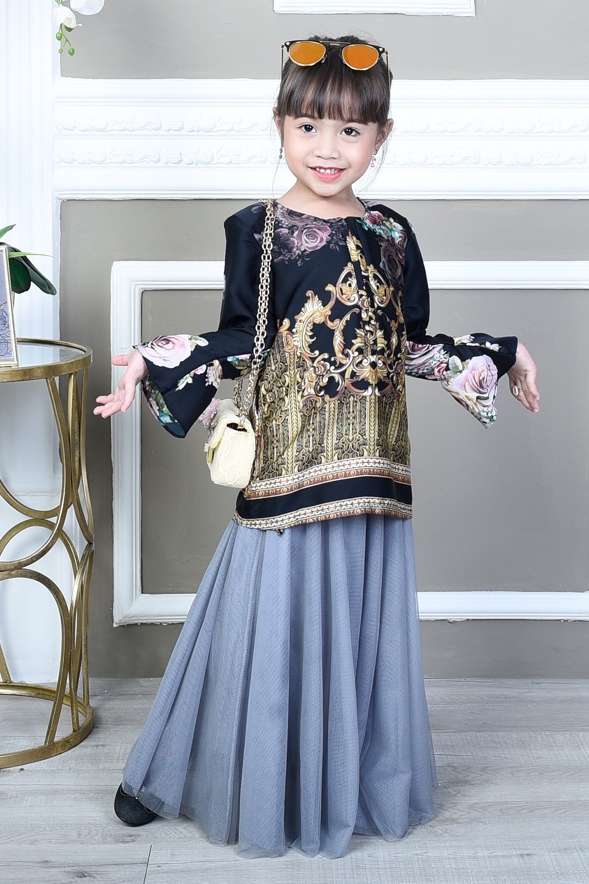 Blouse Bellaruz Kids - Damask Black