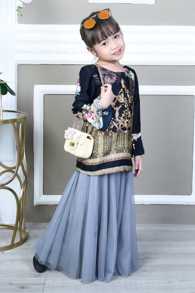 Blouse Bellaruz Kids - Damask Black