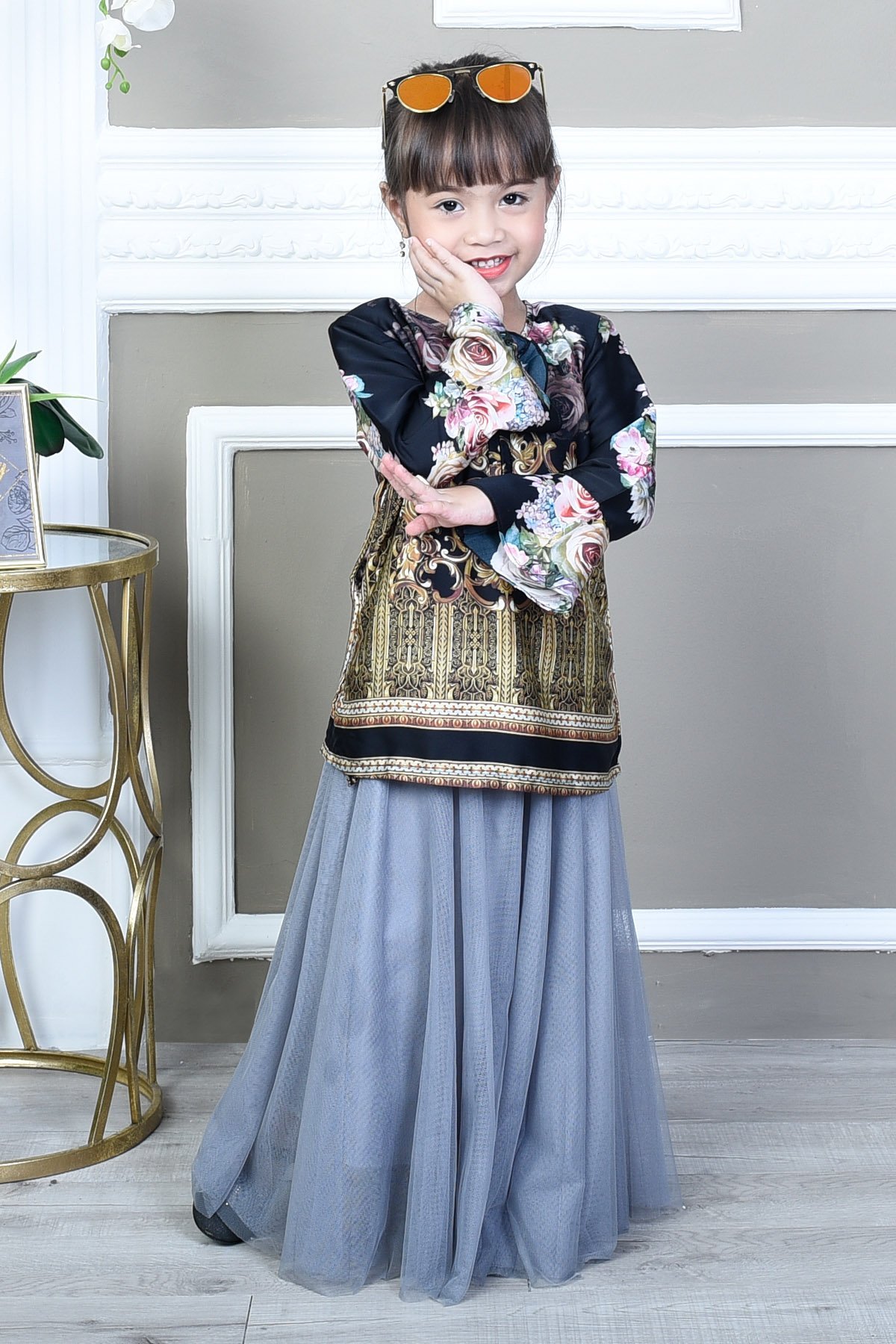 Blouse Bellaruz Kids - Damask Black