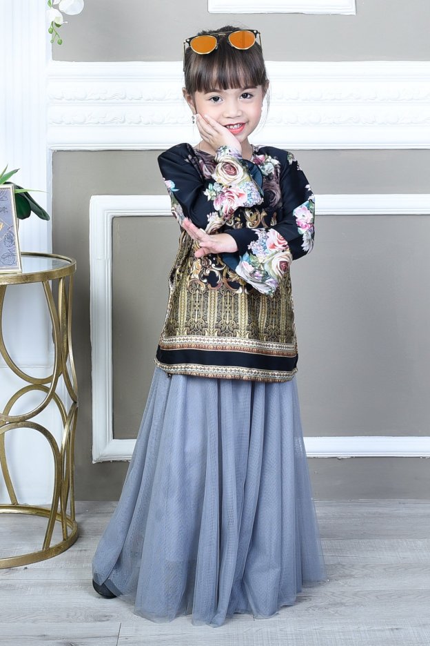 Blouse Bellaruz Kids - Damask Black