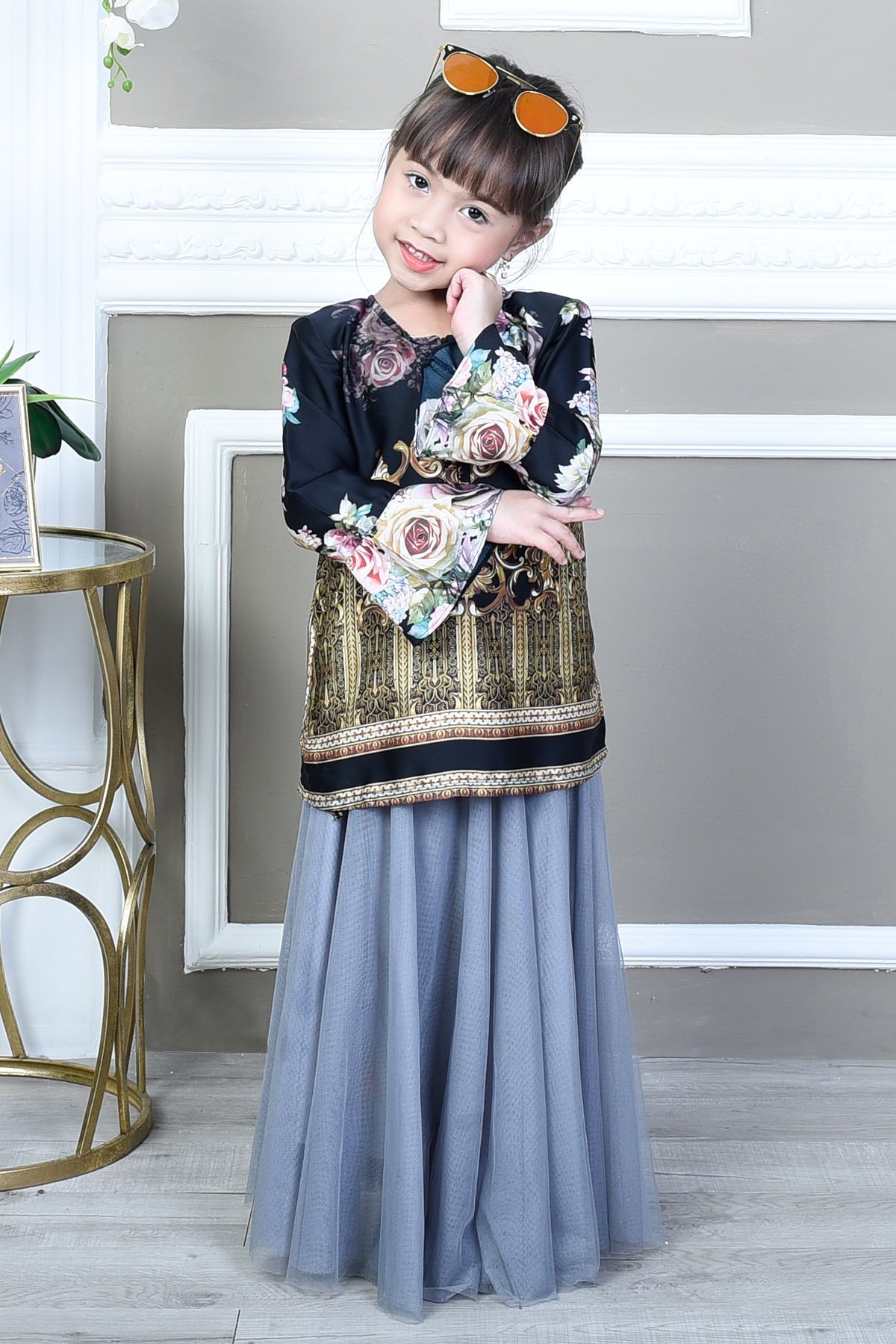 Blouse Bellaruz Kids - Damask Black