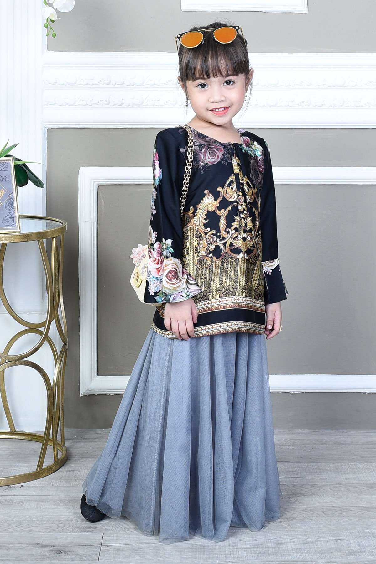 Blouse Bellaruz Kids - Damask Black