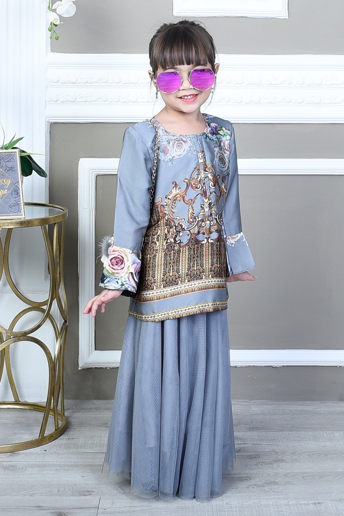 Blouse Bellaruz Kids - Damask Silver